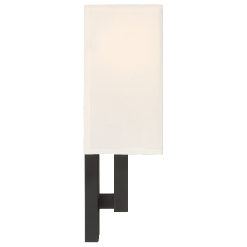 Access Lighting Mid Town 2Lt LED Wall Sconce, Matte Black/White