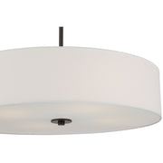 Access Mid Town LED Pendant/Semi Flush, 24", Matte Black/White