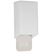 Access Décor 2Lt LED Address Light/Braille, Steel/Opal