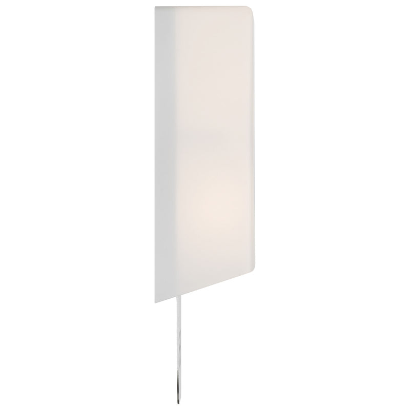 Access Décor 2Lt LED Address Light/Braille, Steel/Opal