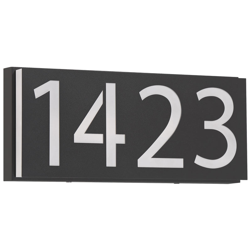 Access Numero Outdoor LED Address Light, Black/Acrylic