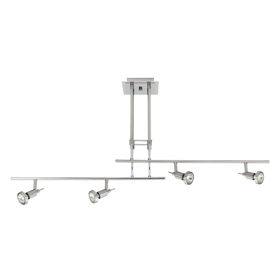 Access Lighting Moreno 4 Light LED Semi-Flush, Chrome/Silver