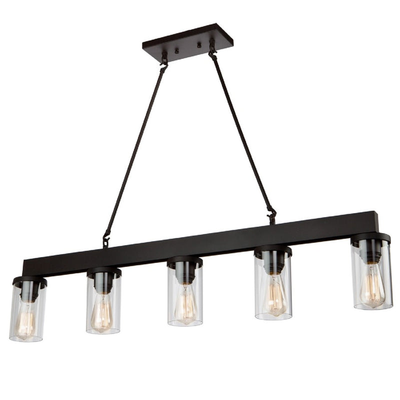 Artcraft Menlo Park 5 Light 9" Island Light, Oil Rubbed Bronze