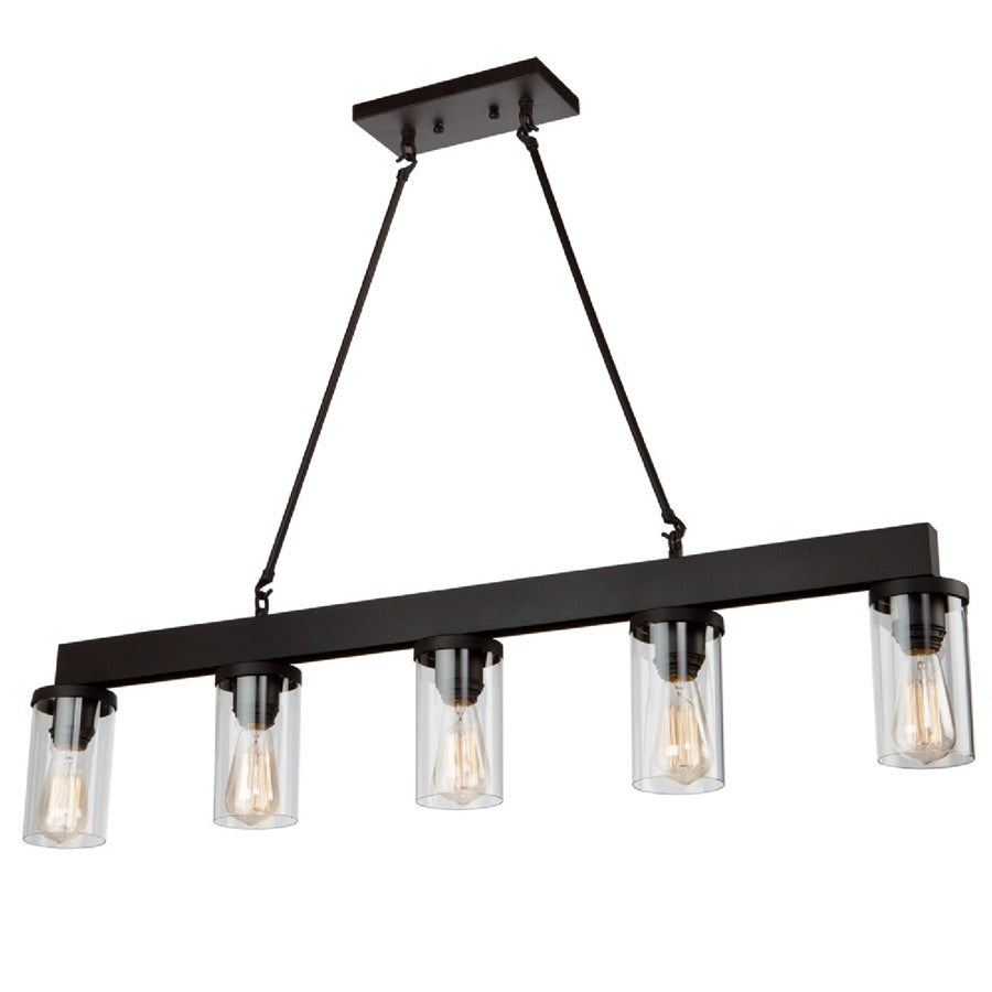 Artcraft Menlo Park 5 Light 9" Island Light, Oil Rubbed Bronze