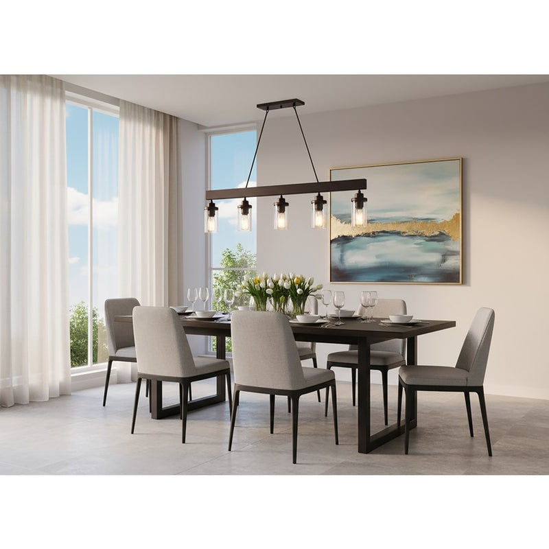 Artcraft Menlo Park 5 Light 9" Island Light, Oil Rubbed Bronze