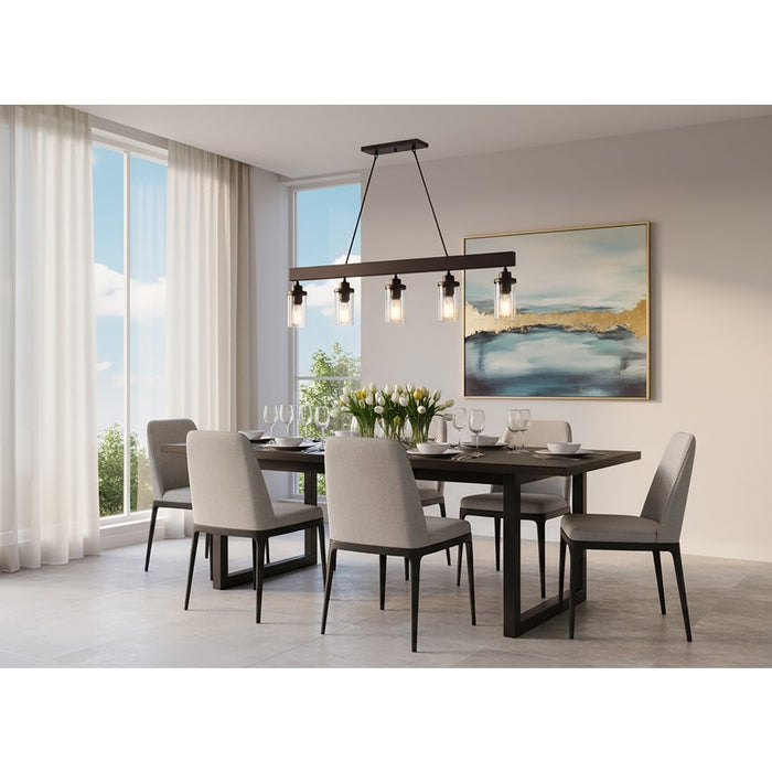 Artcraft Menlo Park 5 Light 9" Island Light, Oil Rubbed Bronze