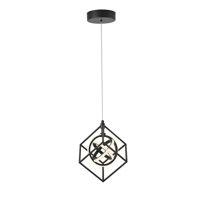 Artcraft Tulip Integrated LED Pendant, Matte Black