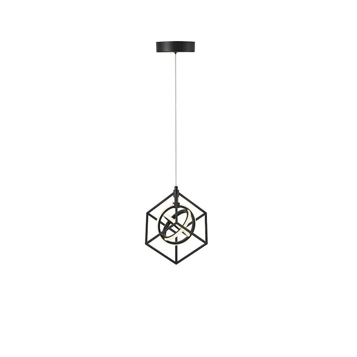 Artcraft Tulip Integrated LED Pendant, Matte Black