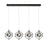 Artcraft Tulip Integrated LED 4 Light Island Light, Matte Black