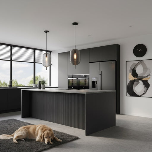 Artcraft Vita 1 Light Pendant, Black/Smoke Grey