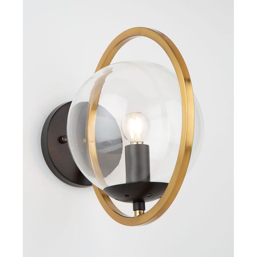 Artcraft Lugano Wall Mount, Black/Vintage Brass