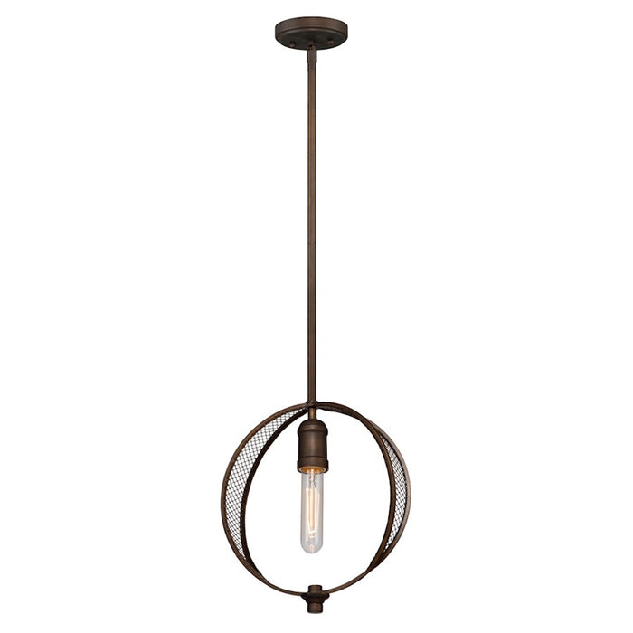Artcraft Linden 1 Light 11" Pendant, Bronze