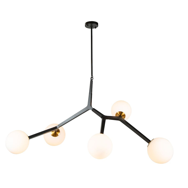 Artcraft Ravello Pendant, Black/Harvest Brass