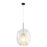 Artcraft Dusk 1 Light Pendant, Black/Clear