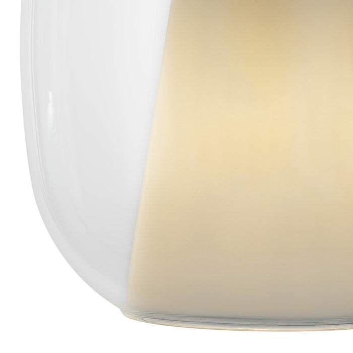 Artcraft Dusk 1 Light Pendant, Black/Clear