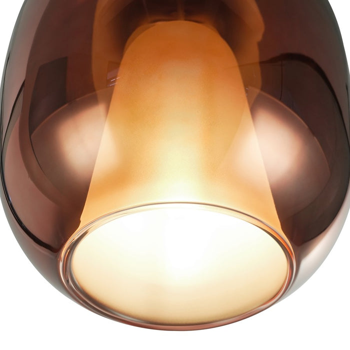Artcraft Dusk 1 Light Pendant, Black/Espresso Copper