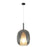 Artcraft Dusk 1 Light Pendant, Black/Smoke