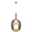 Artcraft Dusk 1 Light Pendant, Black/Smoke