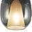 Artcraft Dusk 1 Light Pendant, Black/Smoke