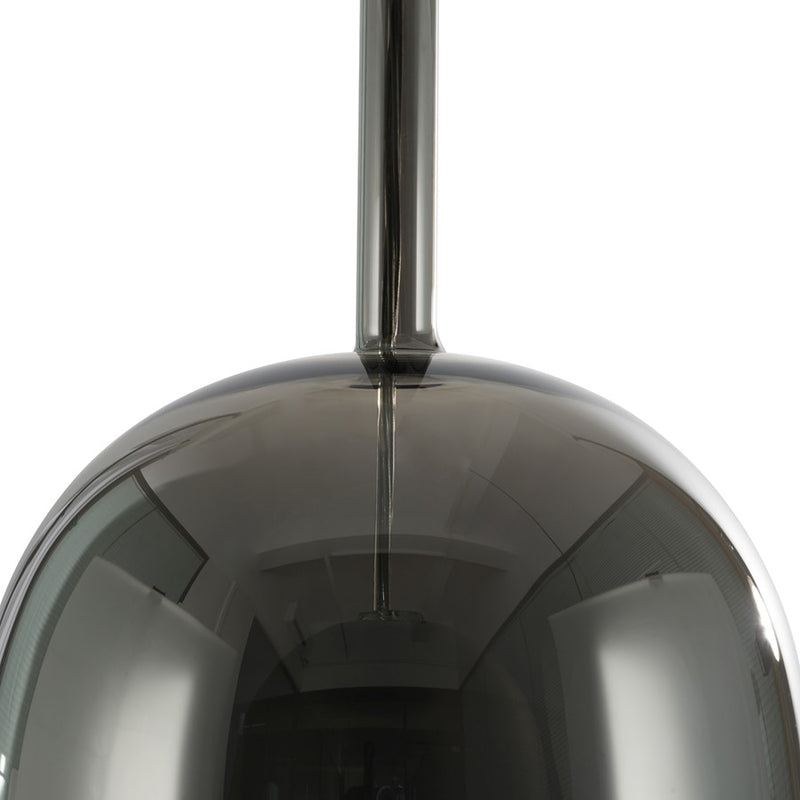 Artcraft Dusk 1 Light Pendant, Black/Smoke