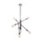 Artcraft Truro 6 Light Pendant, Black/Brushed Nickel