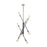 Artcraft Truro 8 Light Pendant, Black/Brushed Nickel