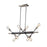 Artcraft Truro 8 Light Island Light, Black/Brushed Nickel