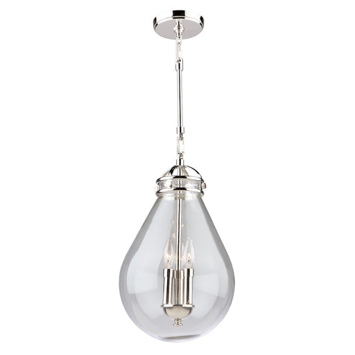 Artcraft Alexandria 3 Light 17" Pendant, Polished Nickel