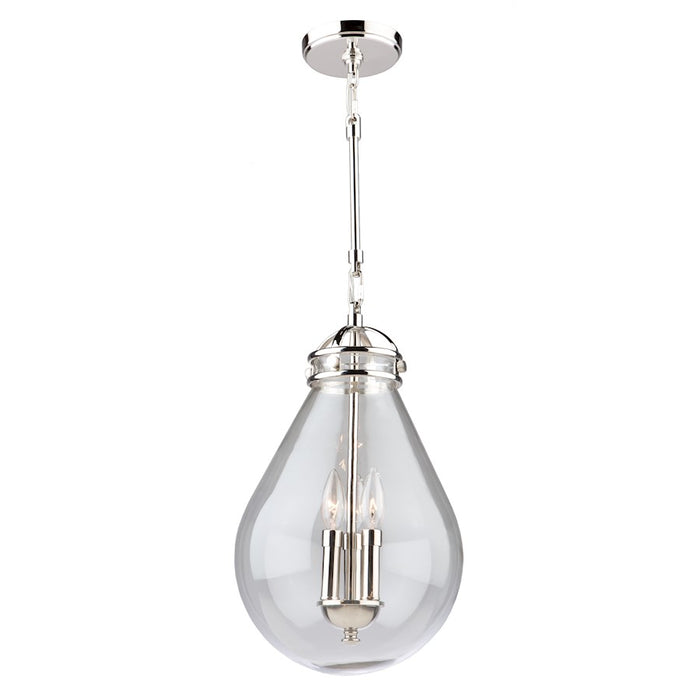 Artcraft Alexandria 3 Light 17" Pendant, Polished Nickel