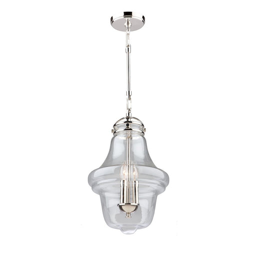 Artcraft Alexandria 3 Light 19" Pendant, Polished Nickel