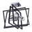 Artcraft Middleton 3 Light 13" SemiFlush Mount, Black/Polished Chrome