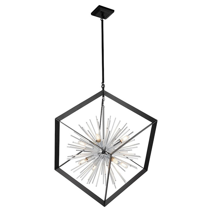 Artcraft Sunburst 8 Light 31" Chandelier