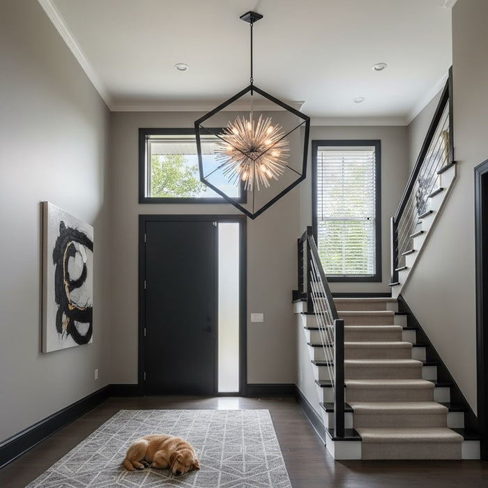 Artcraft Sunburst 12 Light 38" Chandelier