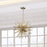 Artcraft Sunburst 8 Light 19" Chandelier