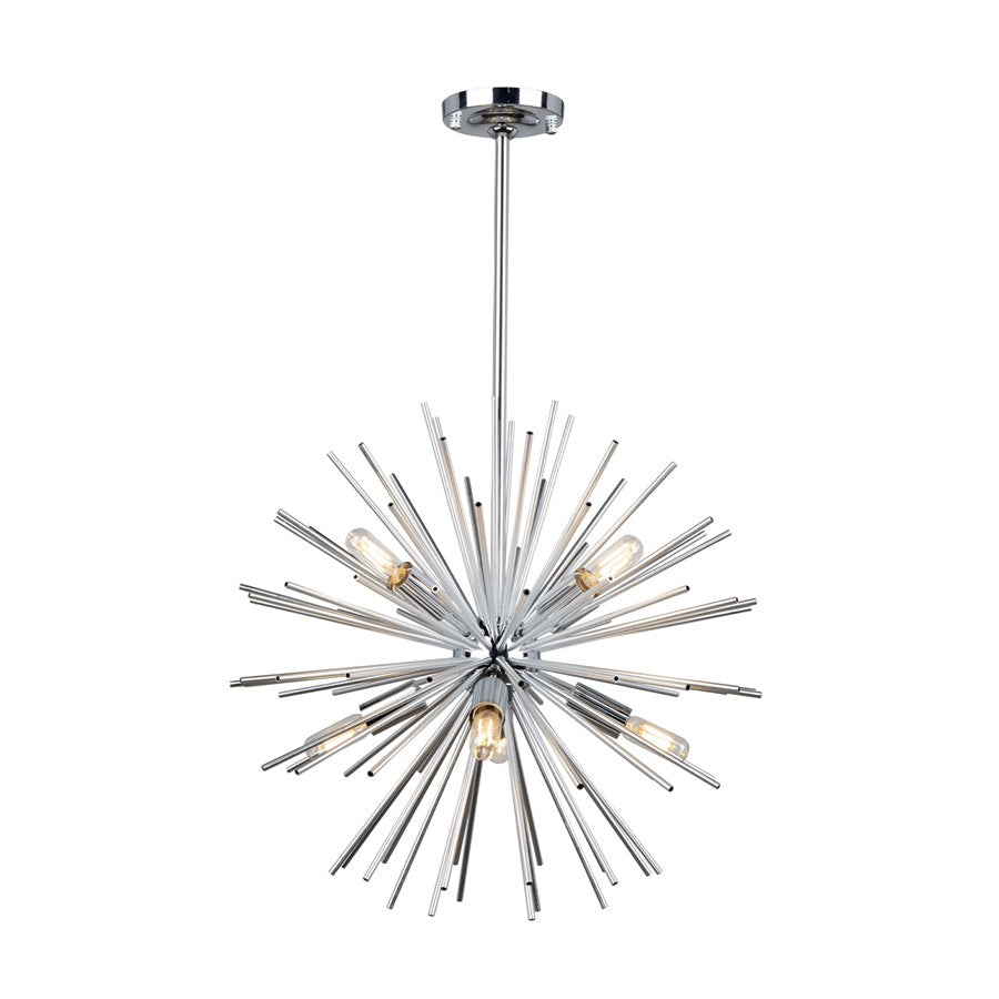 Artcraft Sunburst 8 Light 19" Chandelier