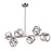 Artcraft Sorrento 6 Light Pendant, Matte Black/Satin Nickel