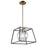 Artcraft Bridegtown 1 Light Pendant, Black/Harvest Brass