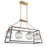 Artcraft Bridegtown 4 Light Pendant, Black/Harvest Brass