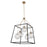 Artcraft Bridegtown 5 Light Chandelier, Black/Harvest Brass