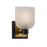 Artcraft Lyndon 1 Light Bathroom Sconce, Black/Brass/Clear