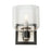 Artcraft Lyndon 1 Light Wall Sconce, Black/Brushed Nickel/Clear