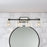 Artcraft Lyndon 4 Light Vanity Light, Black/Brushed Nickel/Clear