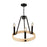 Artcraft Perris Chandelier, Black