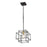 Artcraft Artisan 1 Light Pendant, Black/Brushed Brass
