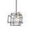 Artcraft Artisan 1 Light Pendant, Black/Brushed Brass