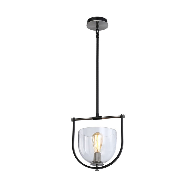 Artcraft Cheshire 1-Light Pendant, Black