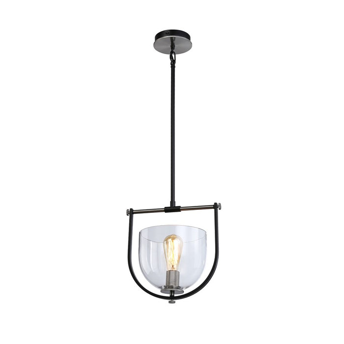 Artcraft Cheshire 1-Light Pendant, Black