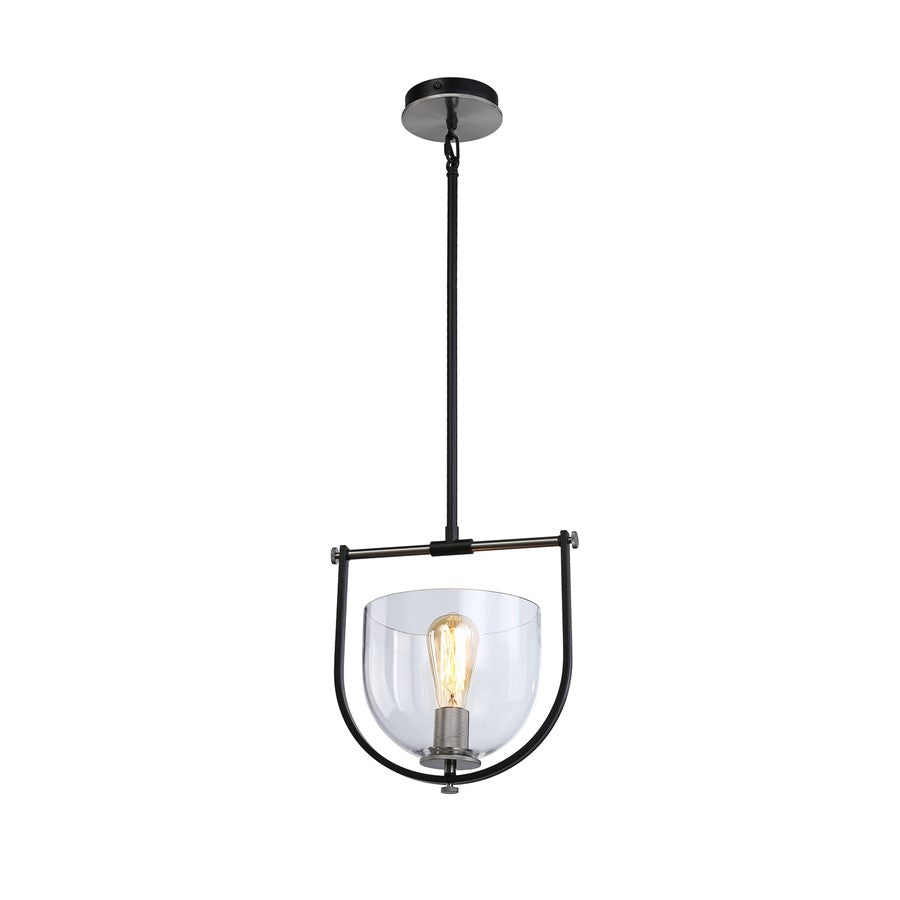 Artcraft Cheshire 1-Light Pendant, Black