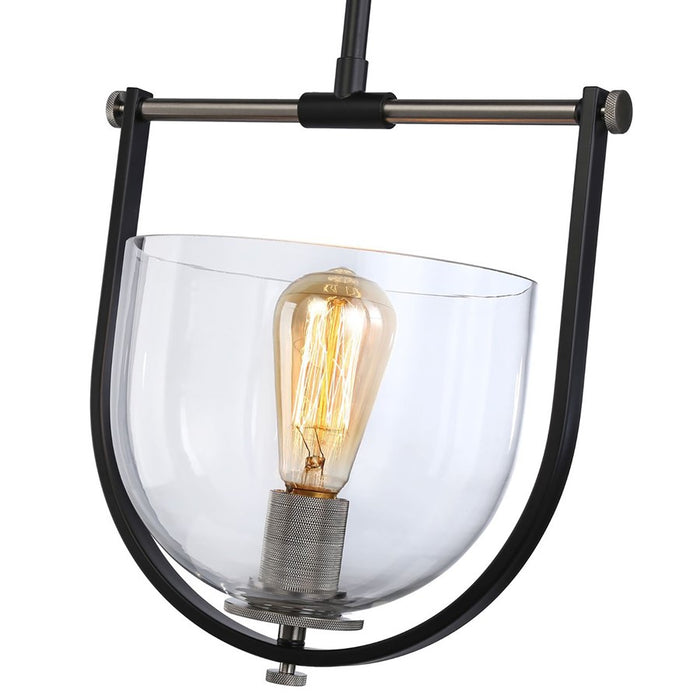 Artcraft Cheshire 1-Light Pendant, Black