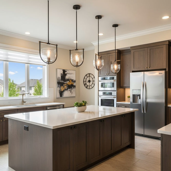 Artcraft Cheshire 1-Light Pendant, Black